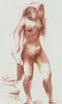 Mdchen im Bad, 1946, Rtel